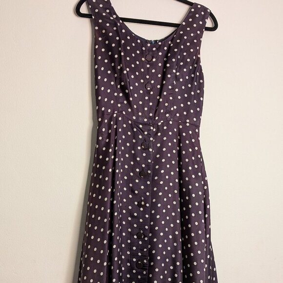 Vintage polka dot Swing dress - Picture 1 of 9